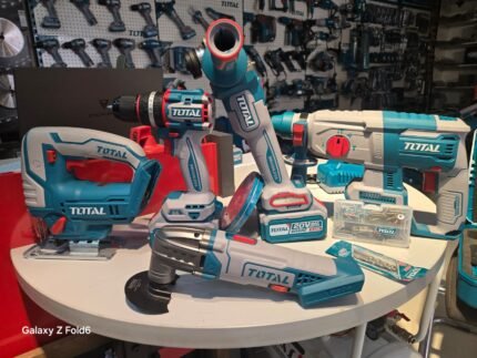 total 5 lı akülü set dekobaj,vidalama,sipiral,hilti,raspalama