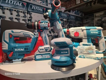 total 5 lı akülü set dekobaj,vidalama,sipiral,hilti,eksantirik zımpara
