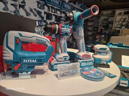 total 4lü akülü set dekobaj,vidalama,sipiral,titreşim zımpara
