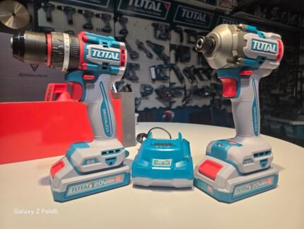 total 2lü akülü set 285nm tork sarlı ve mandrenli şarzlı vidalama